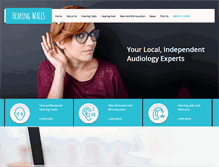 Tablet Screenshot of hearingwales.com